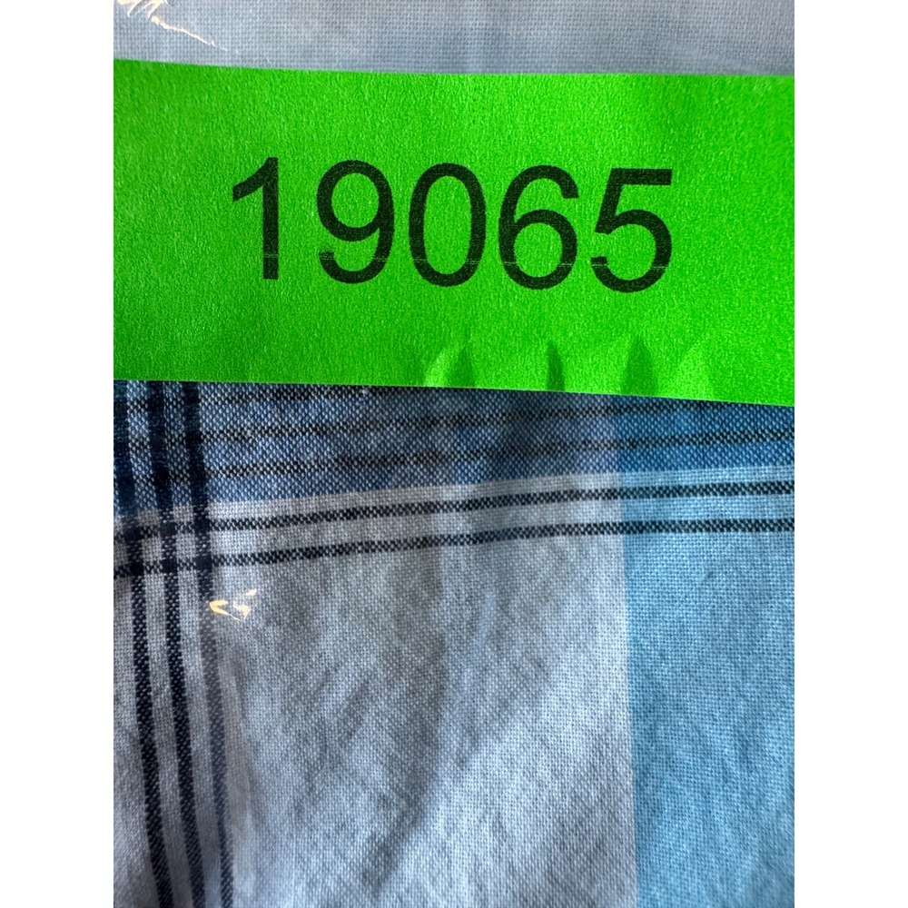 Hang Ten Mens Blue Plaid Western Pearl Snap Shirt Medium Surf Coastal Retro - Picture 11 of 11
